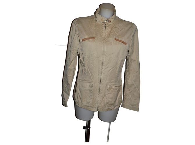 Chaqueta Fay de algodón beige talla L