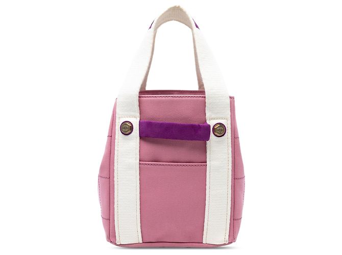 Chanel Pink Canvas Square Stitch Tote