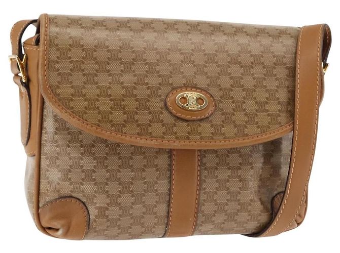 Céline Borsa a Spalla Celine Macadam in Pelle PVC Beige