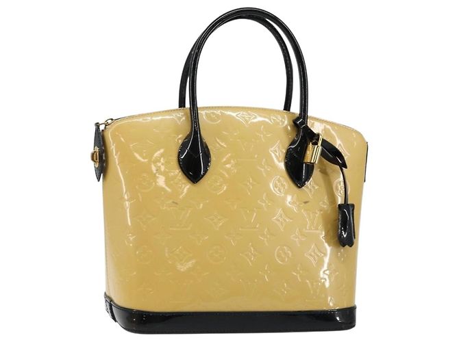Borsa Lockit Louis Vuitton Monogram Vernis PM Beige
