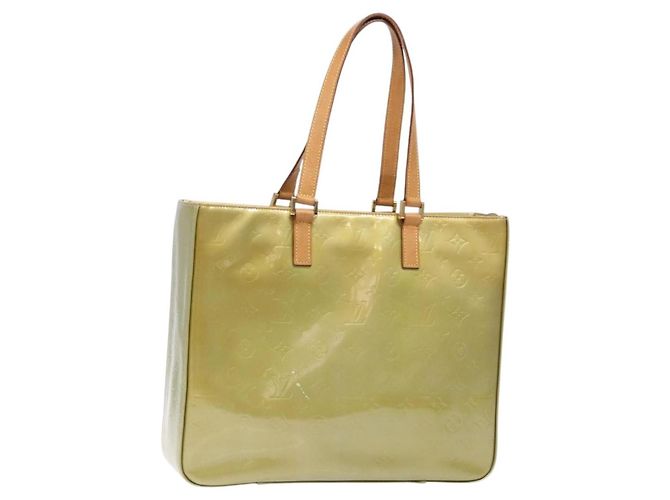 Bolsa Columbus Monogram Vernis Louis Vuitton Bege