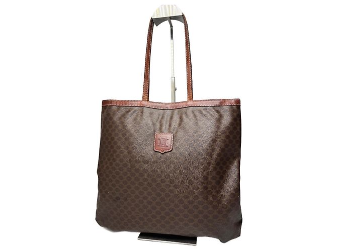 Big Bag Céline Sac à main en cuir monogramme vintage Celine Paris marron