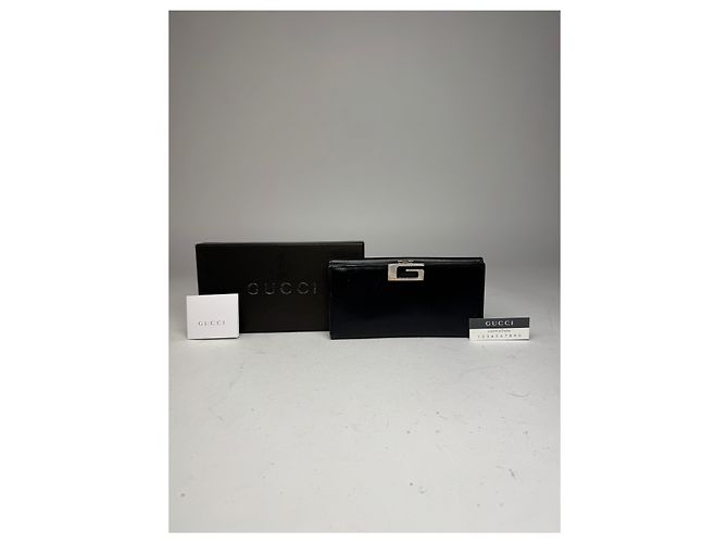 Vintage Gucci Leather Wallet Black