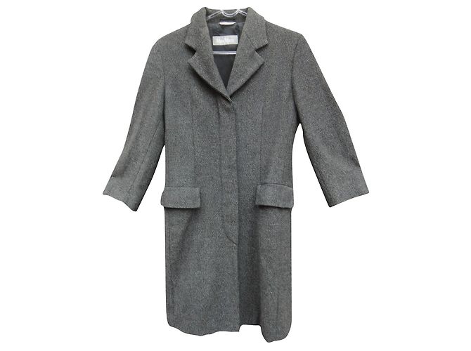 Max Mara Grey Wool Coat