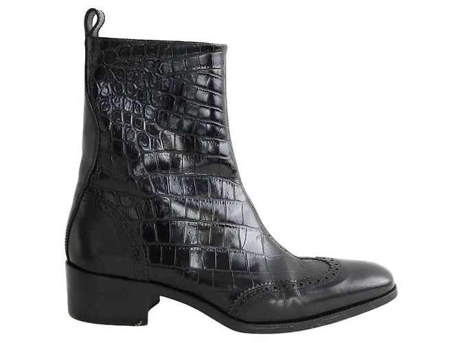 Dsquared2 Botas de cuero negro