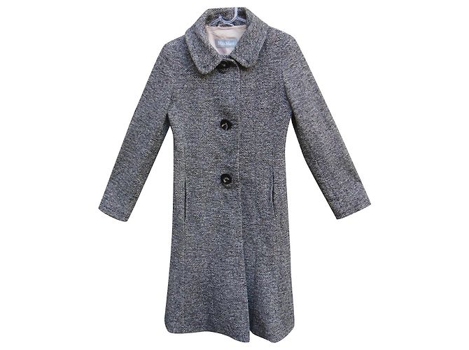 Abrigo Max Mara de tweed gris