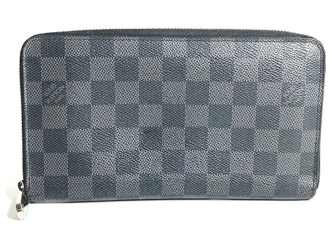Cartera larga Zippy Organizer Damier Graphite Louis Vuitton Negro Damier ebene