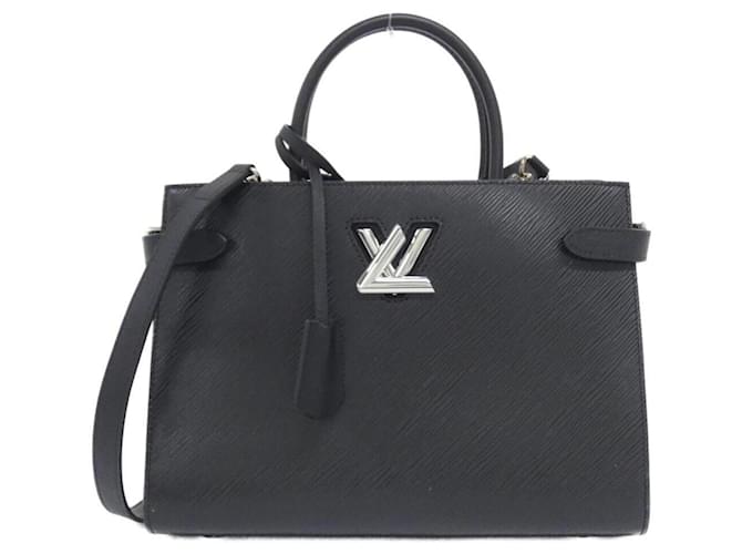 Louis Vuitton Epi Twist Tote Handbag Black Leather  ref.2564305