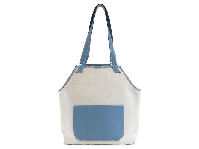 Borsa a Spalla Hermès Jardinier Blu