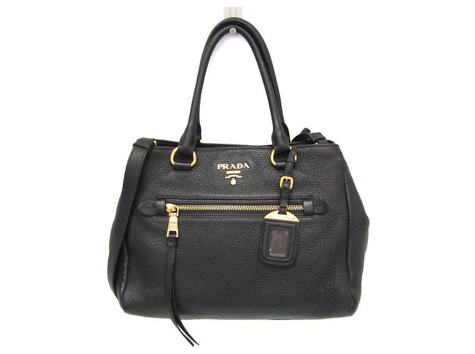 Prada VITELLO PHENIX 1BG044 Borsa in pelle da donna / Borsa a spalla Nero
