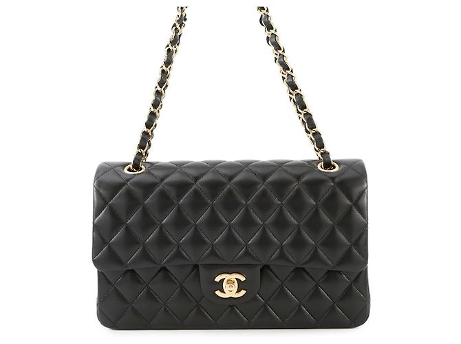 Chanel Matelasse 25 Chain Shoulder Bag Black
