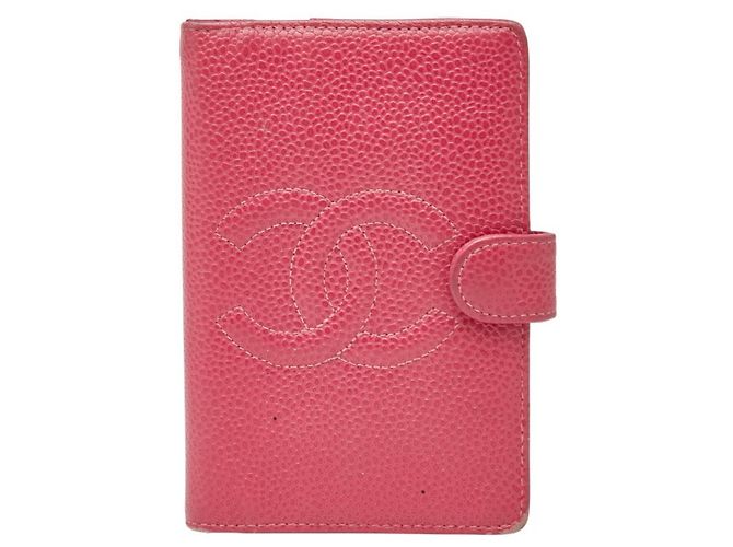 Cubierta de cuaderno de 5 agujeros Chanel Coco Mark Rosa
