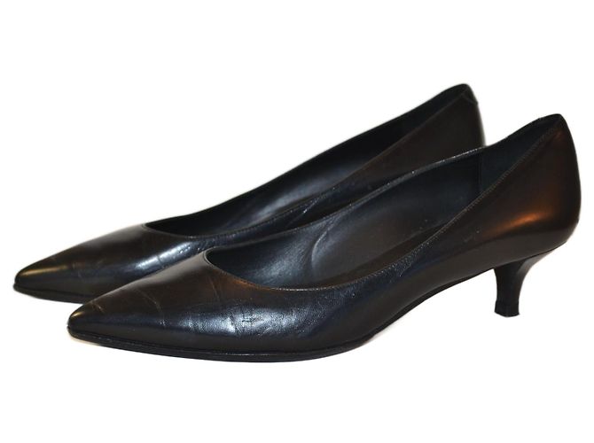 Hermès escarpins Noir