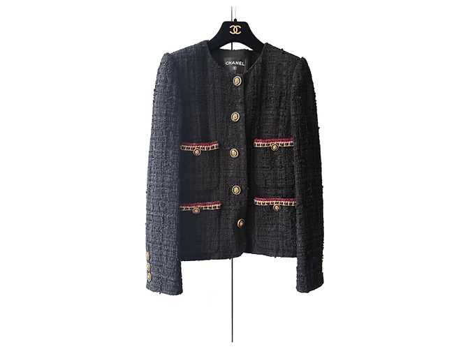Chanel 2021 Art Crafts Jacket Black