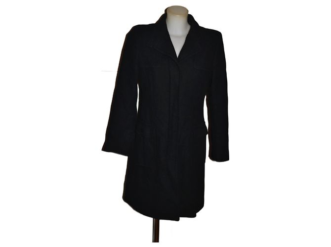 Weekend Max Mara Wool Coat Black