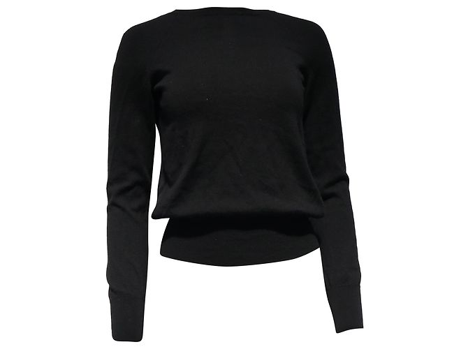 Maglione Moschino in lana vergine nera Nero 