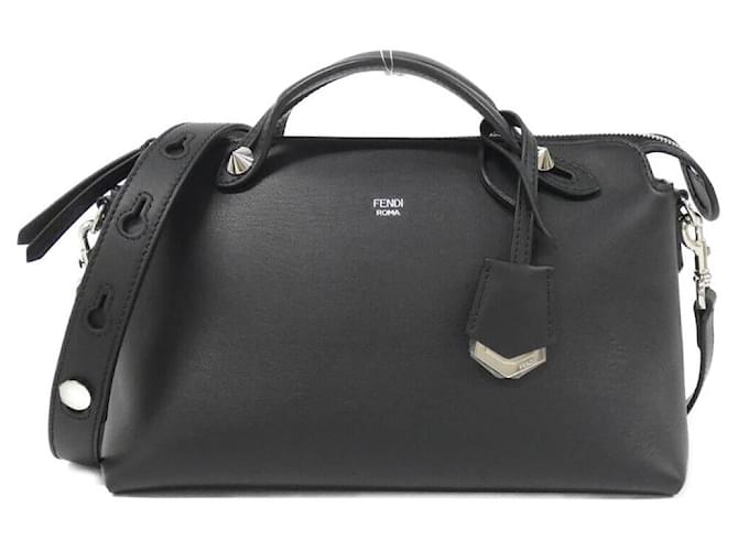 Fendi By The Way Calf Bag Black Leather  ref.2566587