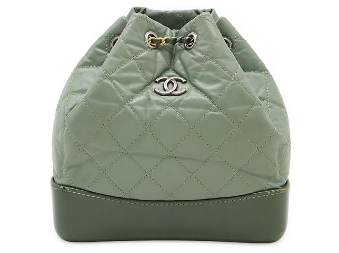 Chanel Gabrielle Small Backpack Green