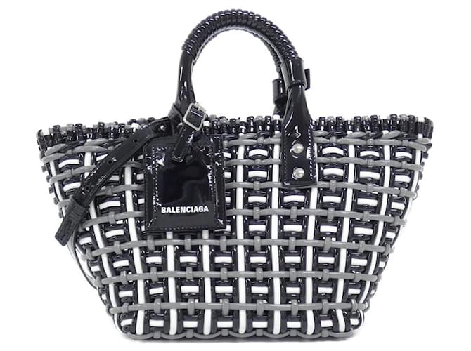 Balenciaga Bistro Enamel Bag Black  ref.2567599