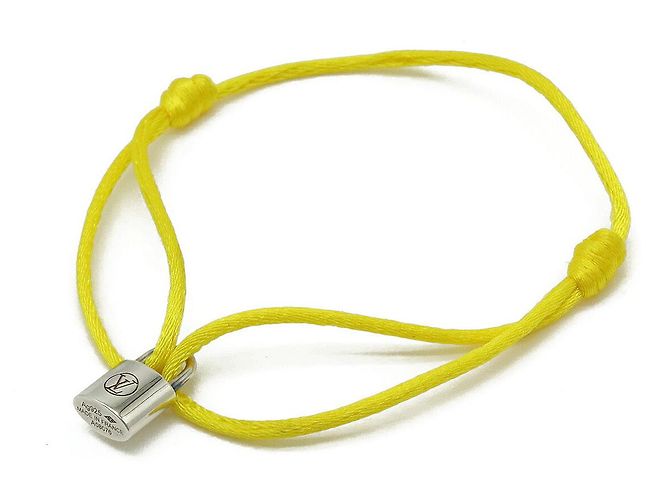 Pulseira Silver Lockit Louis Vuitton Ag925 Amarelo
