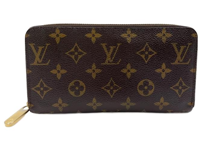 Louis Vuitton Zippy Wallet Brown PVC Cloth  ref.2568406