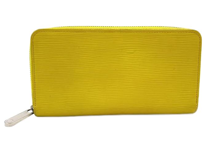 Louis Vuitton Zippy Wallet Leather Yellow Pony-style calfskin  ref.2568933