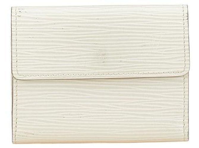 Monedero de cuero Epi Ludlow de Louis Vuitton Blanco