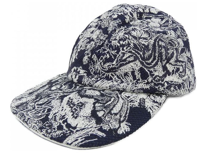 Casquette Toile de Jouy D-PLAYER de Christian Dior Bleu