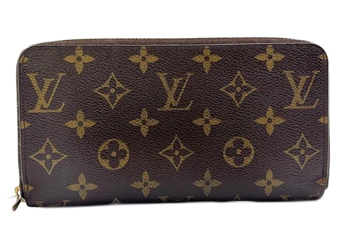 Louis Vuitton Zippy Wallet Monogram Brown Cloth  ref.2569762