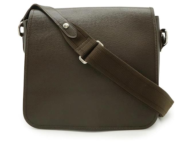 Louis Vuitton Taiga Leather Andre Messenger Bag Brown Pony-style calfskin  ref.2569871
