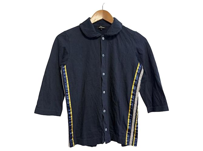 Autre Marque tricot COMME des GARCONS Cut and Sewn 2way Top Blue Navy blue Cotton  ref.2570286