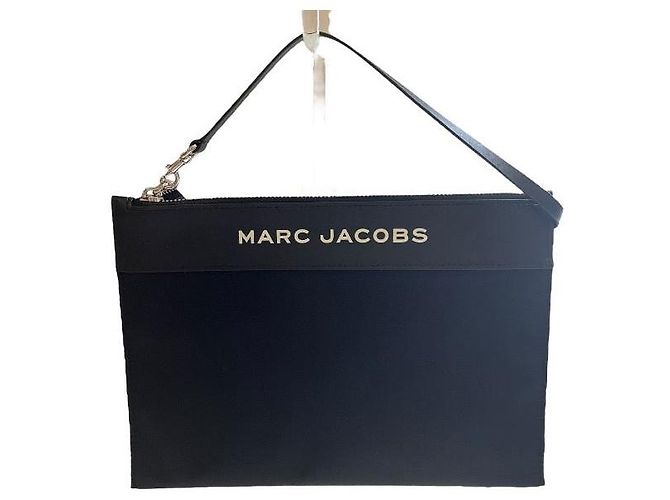 Marc Jacobs Nylon Leather Clutch Bag