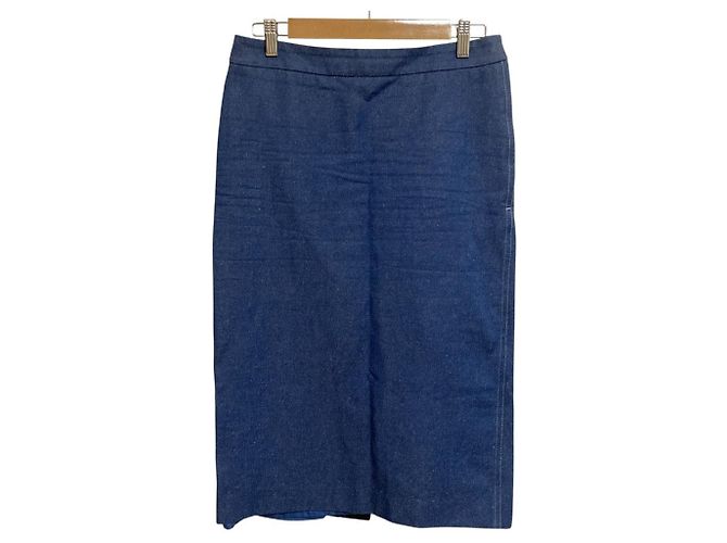 Autre Marque Gonna in seta e cotone BLAMINK Blu