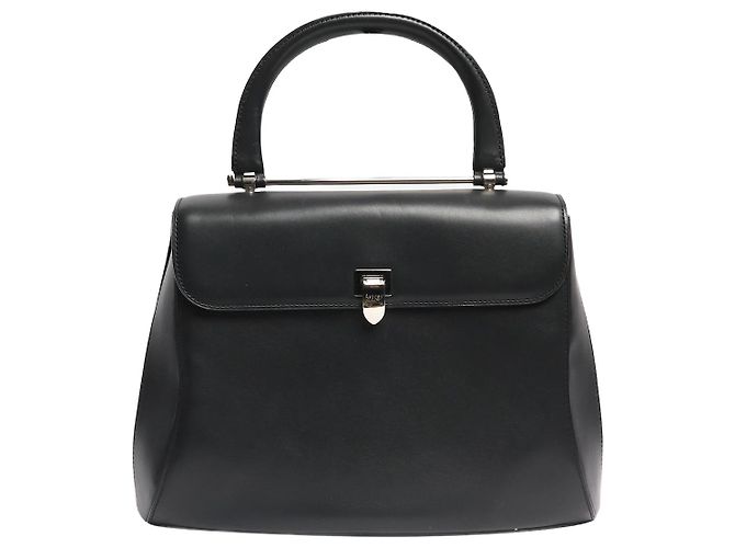 Mansur Gavriel Schwarze Leder-Handtasche