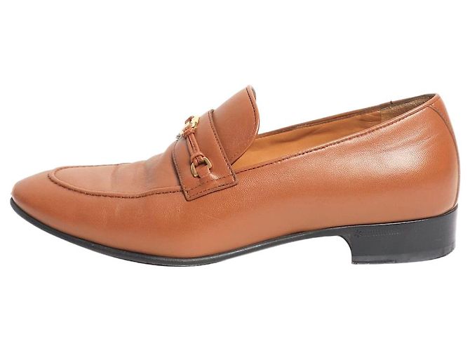 Gucci Mocassins en cuir tan - taille EU 38 Marron