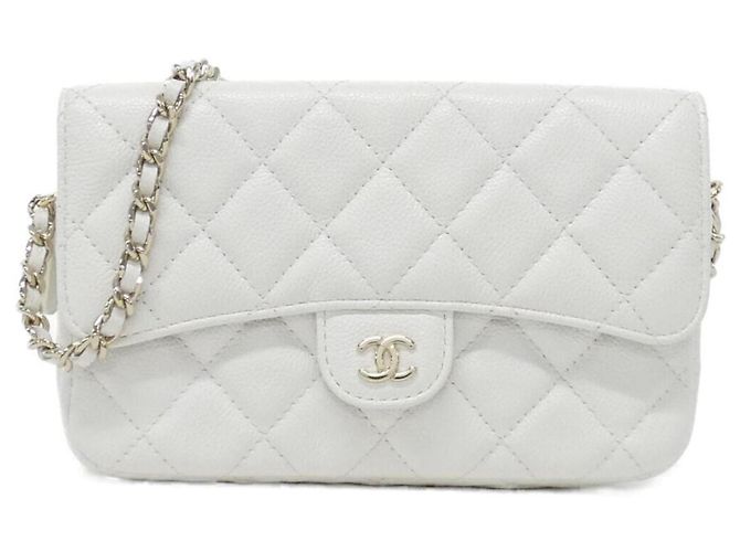 Chanel Timeless Classic Line AP2096 Phone Case White
