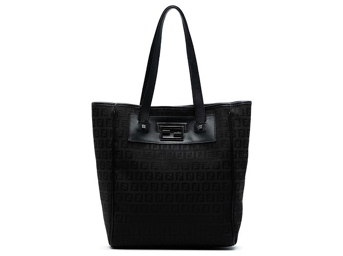 Bolso tote de lona Zucchino marrón Fendi Castaño Marrón oscuro