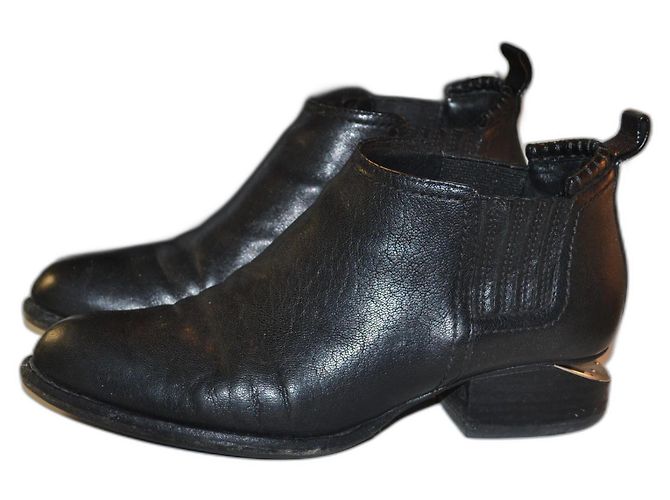 Alexander Wang Kori ankle boots black leather