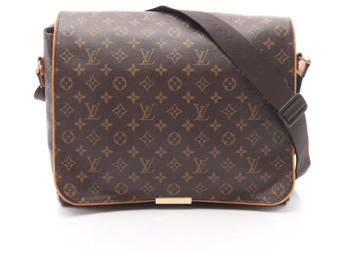 Louis Vuitton Abbesses Monogram Shoulder Bag Brown