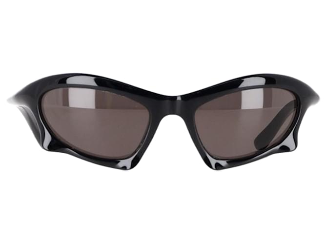 Óculos de sol Balenciaga BB0229S Bat Rectangle em acetato preto Plástico  ref.2572250
