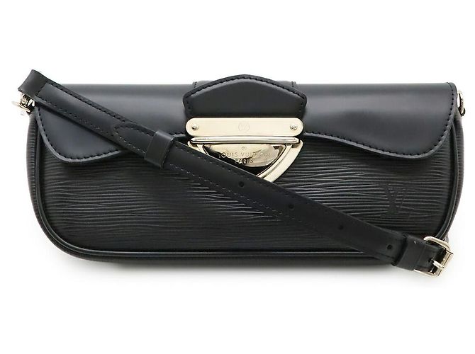 Louis Vuitton Epi 2way Shoulder Bag Black