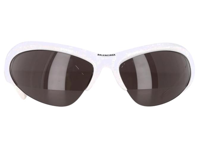 Óculos de sol Cat-Eye Balenciaga Wire BB0232S em acetato branco Plástico  ref.2572330