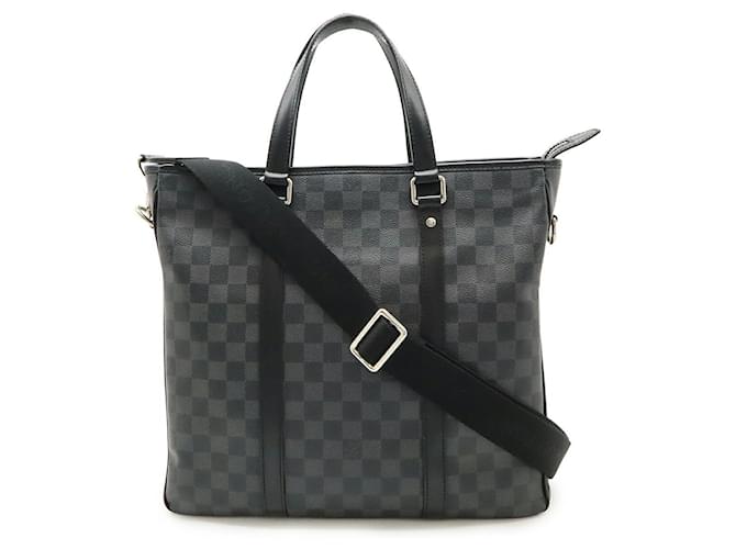 Louis Vuitton Tadao Damier Graphite 2way Tote Bag Black Cloth  ref.2572379