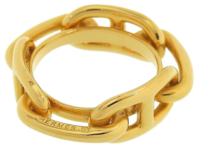 Ring Anello per sciarpa Hermès Rugate Chne D'oro 