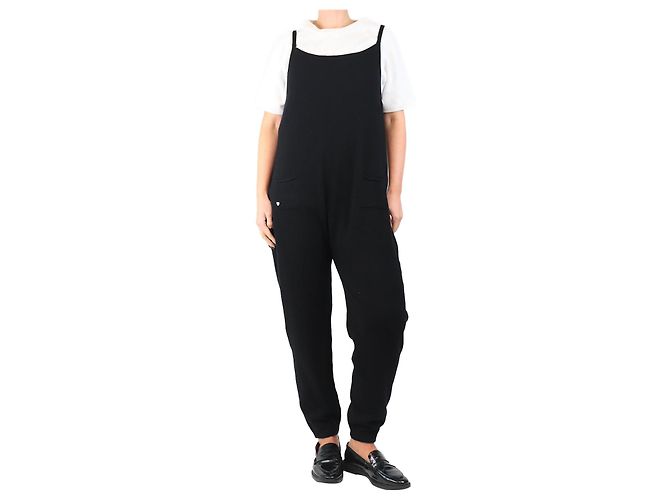 Autre Marque Schwarzer Kaschmir-Overall - Größe L