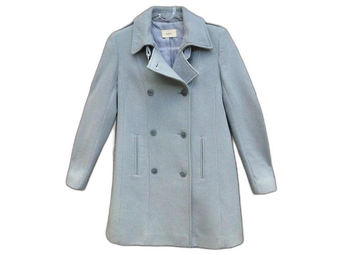 Ba&Sh short wool coat light blue