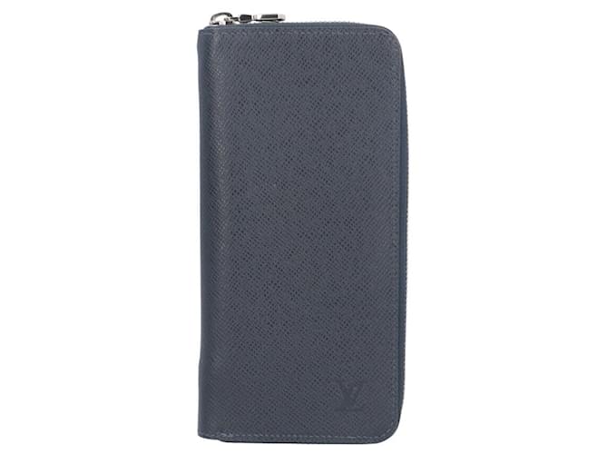 Louis Vuitton Zippy Wallet Vertical Taiga Navy blue Leather  ref.2573091