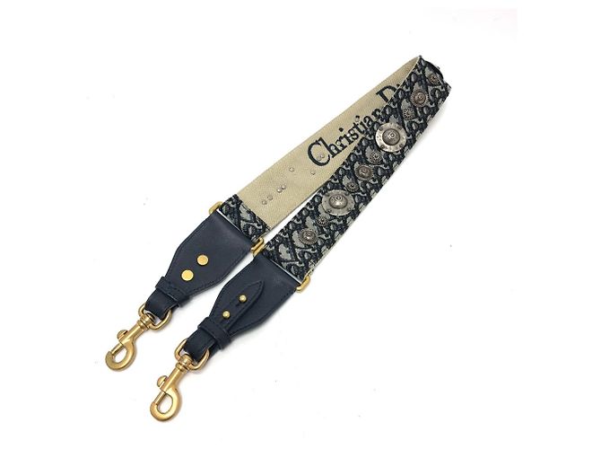 Christian Dior Dior Oblique Logo Medallion Strap