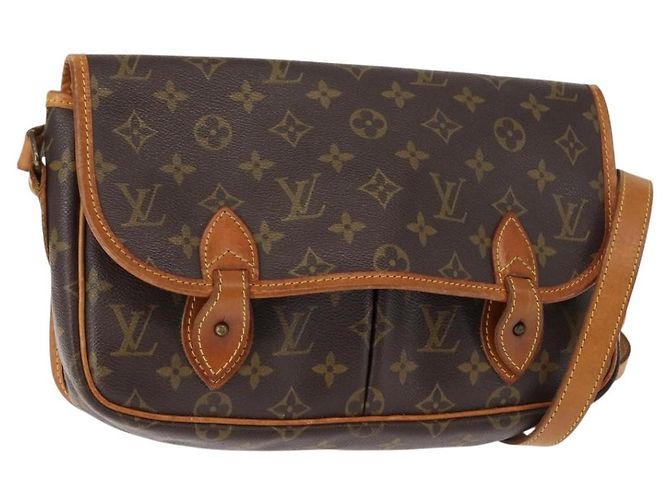 Gibeciere Sac Messenger Gibecière Monogram Canvas PM Louis Vuitton Marron