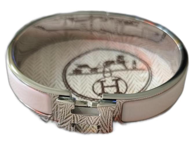 Hermès Clic H Bracelet White 